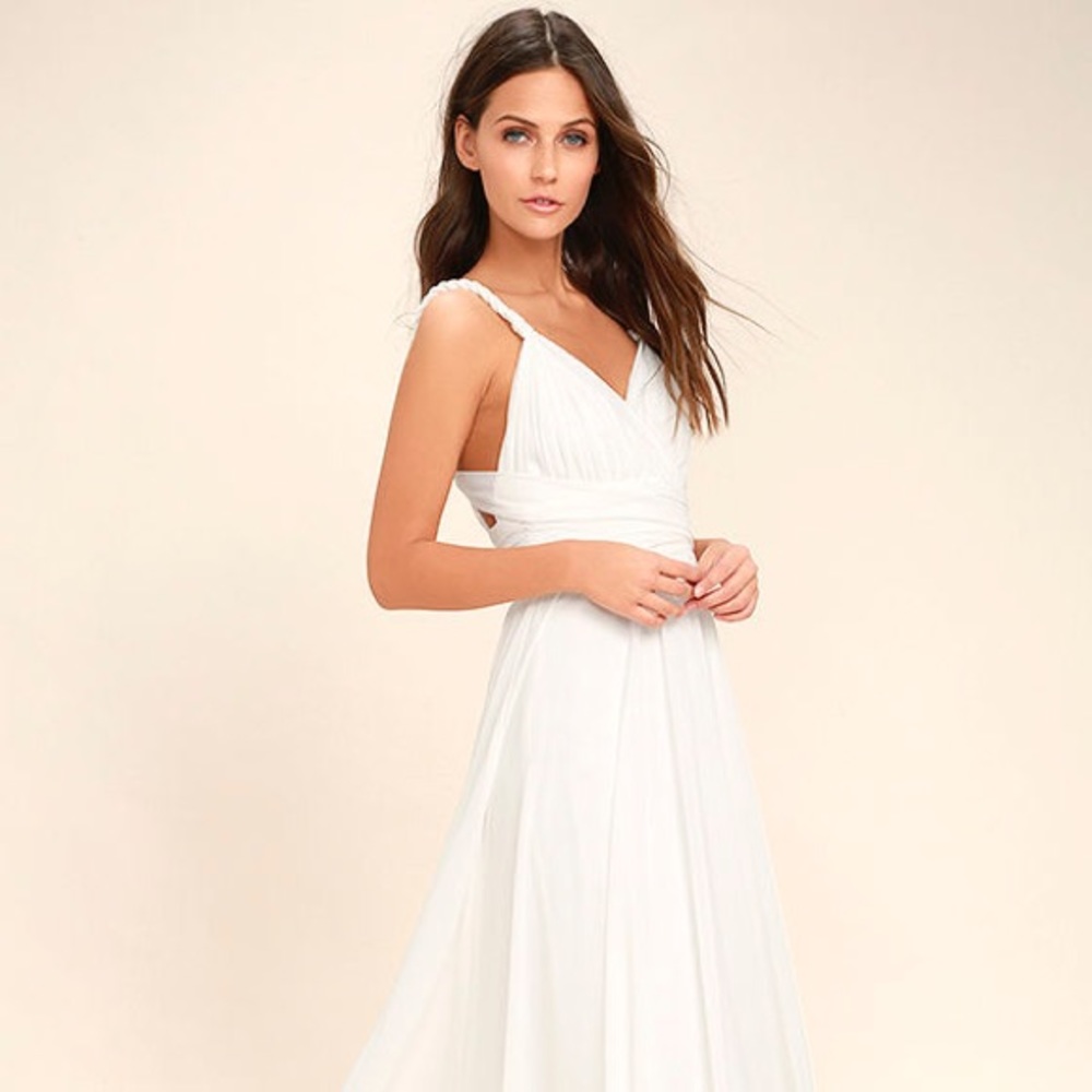 White lulus dress wedding/prom/formal